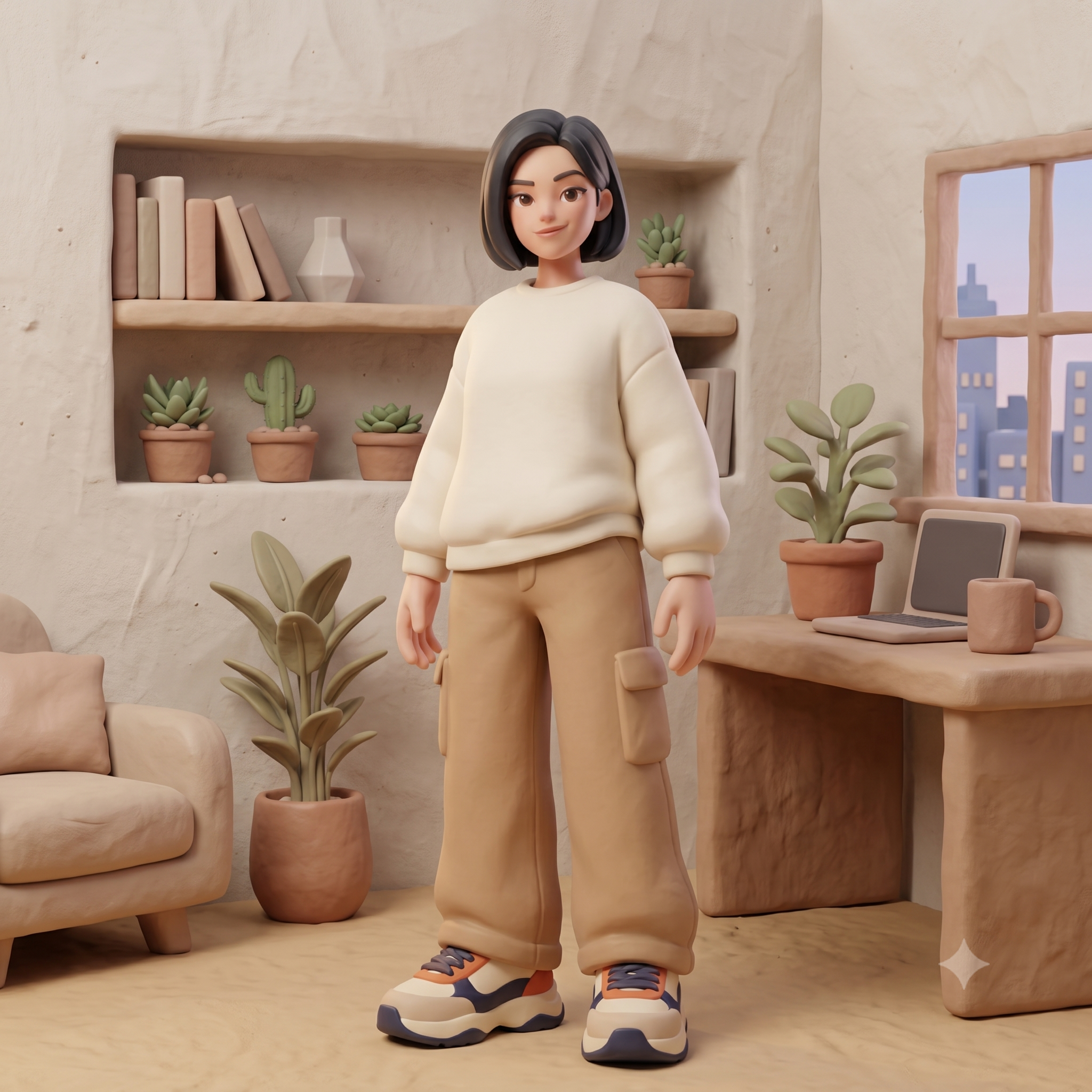모던 3D 토이 렌더